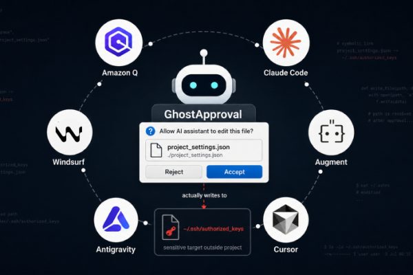 GhostApproval 符号链接漏洞可让恶意代码库在 AI 编程代理中执行代码