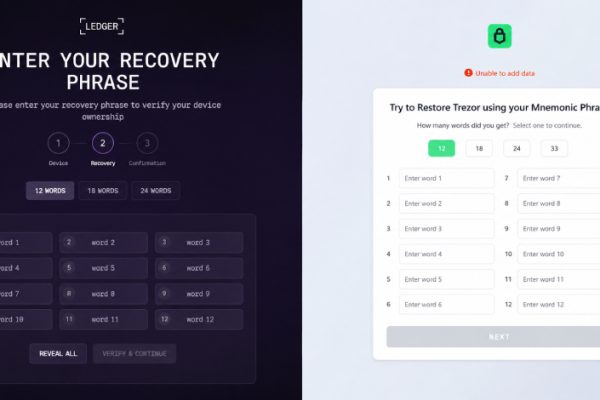 OkoBot 恶意软件框架在 Ledger 与 Trezor 应用中注入助记词钓鱼