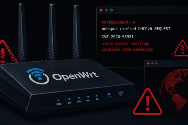 关键OpenWrt DHCPv6漏洞可使未经身份验证的攻击者以root权限执行代码