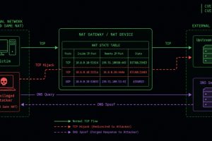 新型 NatJack 攻击通过操纵 NAT 表劫持 TCP 会话并伪造 DNS