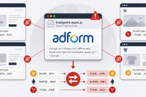 黑客投毒 Adform 脚本,在客户站点上替换加密货币钱包地址