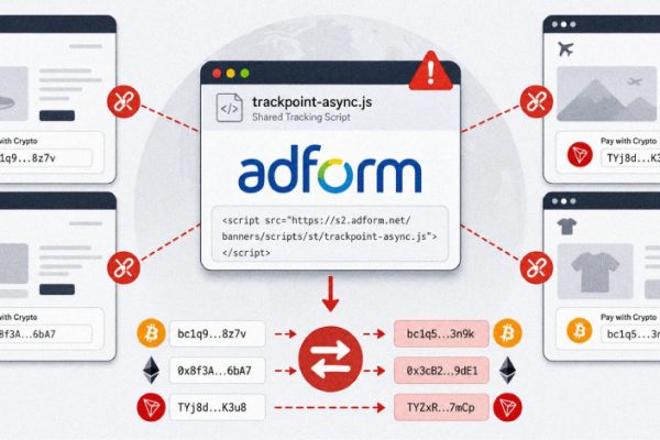 黑客投毒 Adform 脚本,在客户站点上替换加密货币钱包地址